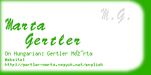 marta gertler business card